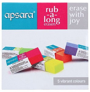 Apsara Rub-A-Long Big Erasers In Box x20