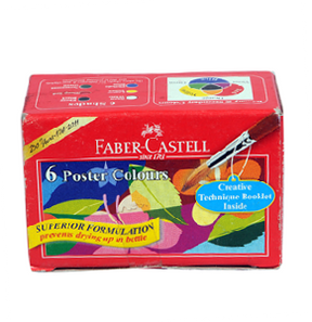 Faber Castell Tempera Poster Colours x6
