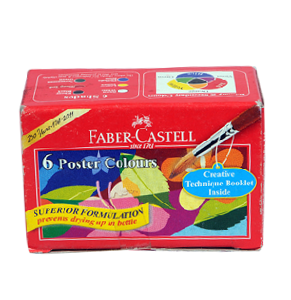 Faber Castell Tempera Poster Colours x6
