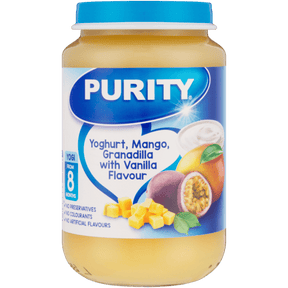 Purity Yoghurt Mango Granadilla With Vanilla Flavour 8 Months+ 200 ml