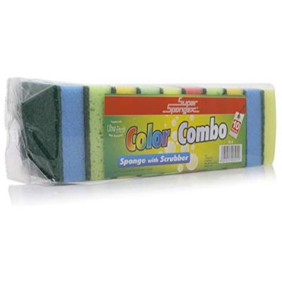 Buy Super Spongex Tekno Combo Sponge With Scrubber No.50 A-C x10 in ...