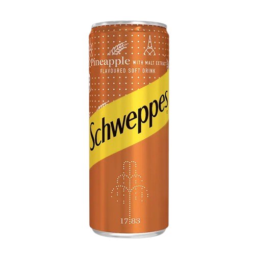 Schweppes Pineapple With Malt Extract Can 33 cl