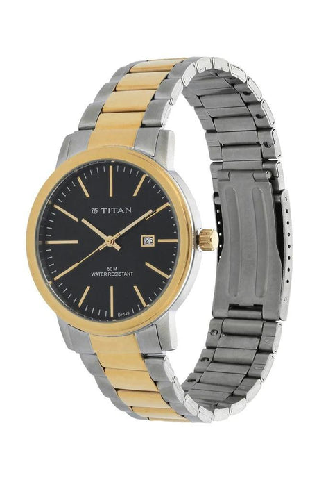 Titan Formal Steel Wrist Watch For Men 9440BM01J