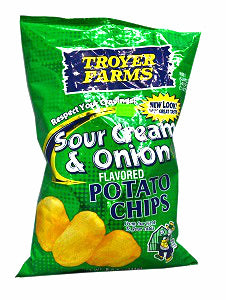 Troyer Farms Potato Chips Sour Cream & Onion 25 g