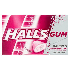 Halls Gum Ice Rush Watermelon Sugar-Free 18 g