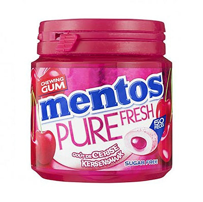 Mentos Chewing Gum Pure Fresh Cherry Sugar-Free 100 g x50