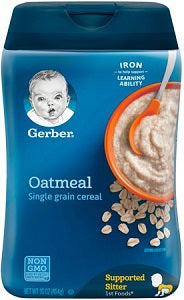 Gerber Oatmeal Cereal Single Grain 454 g