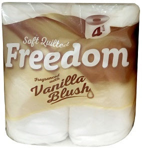 Freedom Inspiration Quilted Soft Tissue Vanilla Blush 4 Rolls