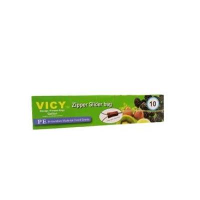 Vicy Zipper Slider Freezer Bag Gallon 26.8 x 27.9 cm x10