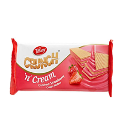 Tiffany Cream Wafers Strawberry 76 g