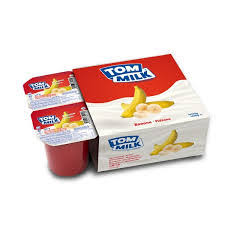 Tom Milk Yoghurt Tutti Frutti 126 g x4