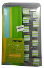 Aspire Shower Curtain & Hooks Set - Polyester