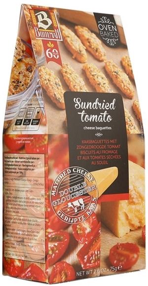 Buiteman Sundried Tomato Cheese Baguettes Biscuit 75 g