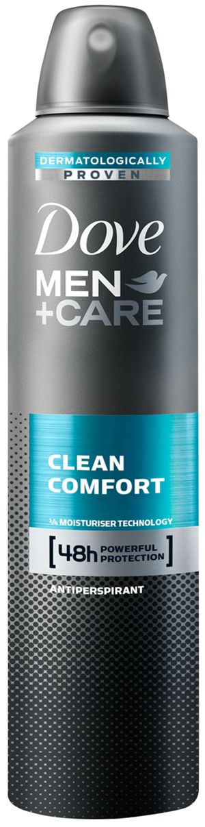 Dove Men+Care Anti-Transpirant Clean Comfort – 250 Ml, 3er Pack, Für Langanhaltende Frische