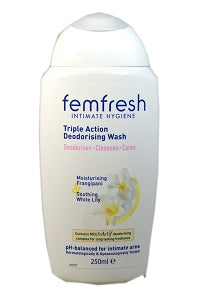Femfresh Deodorising Wash Frangipani & White Lily 250 ml