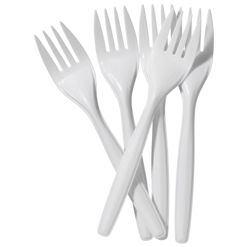Disposable Plastic Forks x100