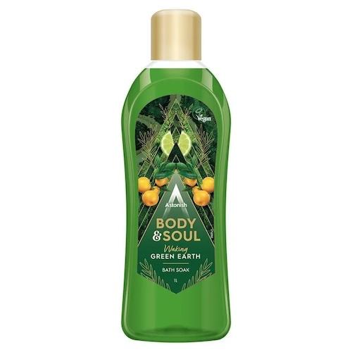 Astonish Bath Soak Body & Soul Waking Green Earth 1 L