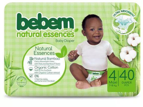 Bebem Natural Essences Baby Diaper Size 4 Maxi 7-18 kg x40