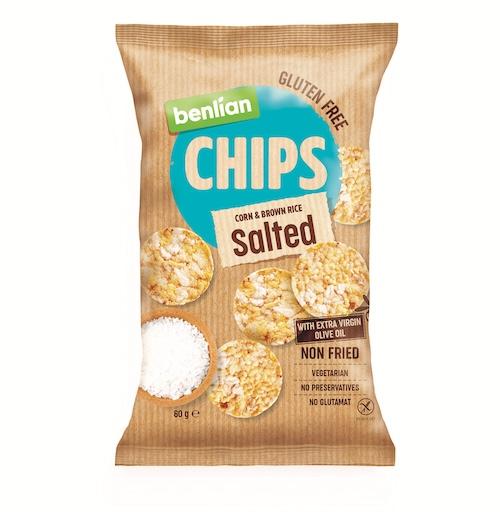 Benlian Chips Corn & Brown Rice Salted 60 g