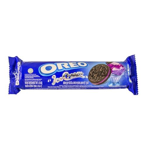Oreo Ice Cream Blueberry & Chocolate Sandwich Cookies 119.6 g