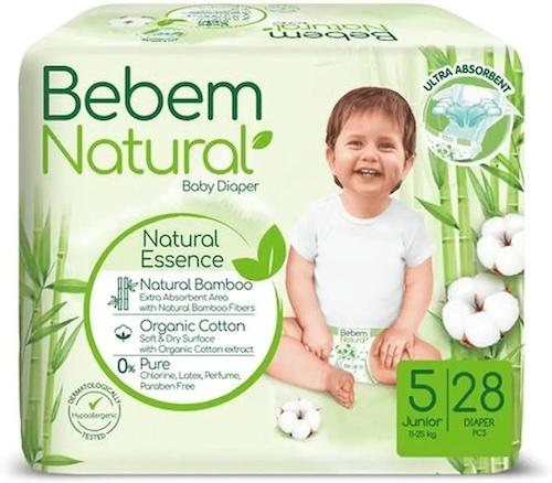 Bebem Natural Essences Baby Diaper Size 5 Junior 11-25 kg x35