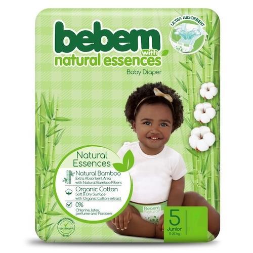 Bebem Natural Essences Baby Diaper Size 5 Junior 11-25 kg x70