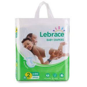 Lebrace Baby Diapers Size 2 Small 3-6 kg x10
