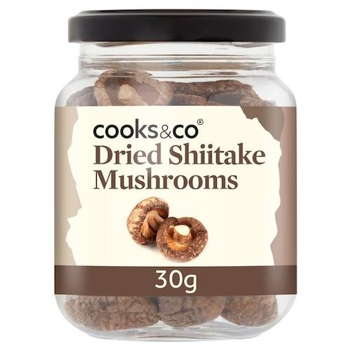 Cooks & Co Dried Shiitake Mushrooms 30 g