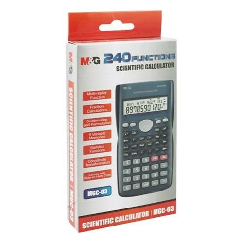 M & G 12 Digits Scientific Calculator 240 Functions With Cover MGC-03