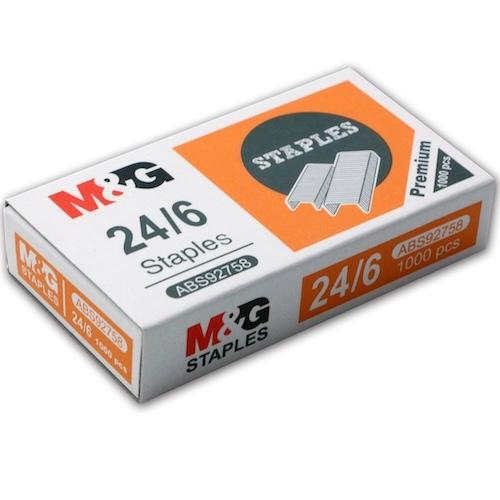 M & G 24/6 Staples Box Shrink Package x1000