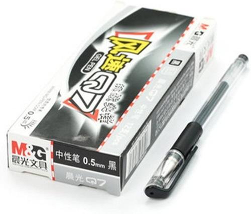M & G Gel Pen Black 0.5 Q7