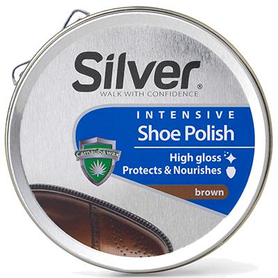 Silver Intensive Shoe Polish Brown 50 ml