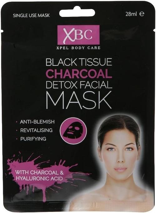 XBC Black Tissue Charcoal Detox Facial Mask 28 ml