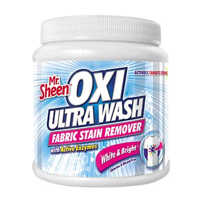 Mr Sheen Oxi Ultra Wash Fabric Stain Remover White 400 g