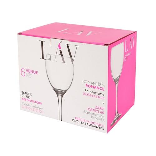 Lav Venue White Wine Glass 8 oz x6