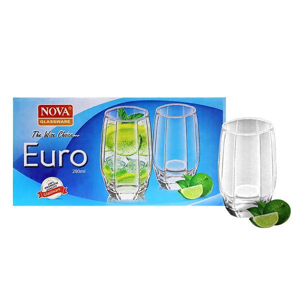 Nova Glassware Euro Tumbler 280 ml No.TNV-056 x3