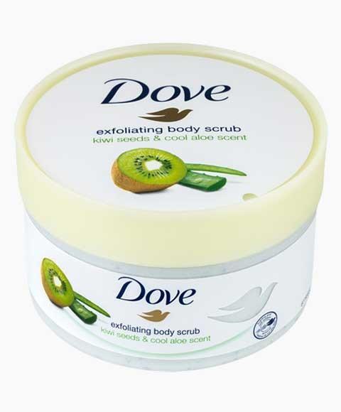 Dove Exfoliating Body Scrub Kiwi Seeds & Cool Aloe Scent 225 ml