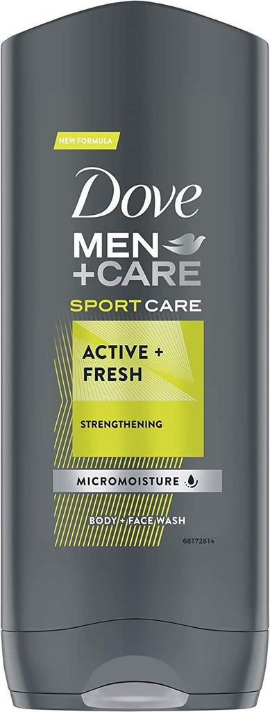 Dove Men Body & Face Wash Sport Care Strengthening Active & Fresh 250 ml