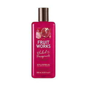Fruit Works Bath & Shower Gel Rhubarb & Pomegranate 500 ml