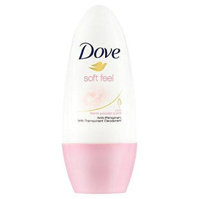 Dove Anti-Perspirant/Transpirant Deodorant Roll On Soft Feel Warm Powder Scent 50 ml
