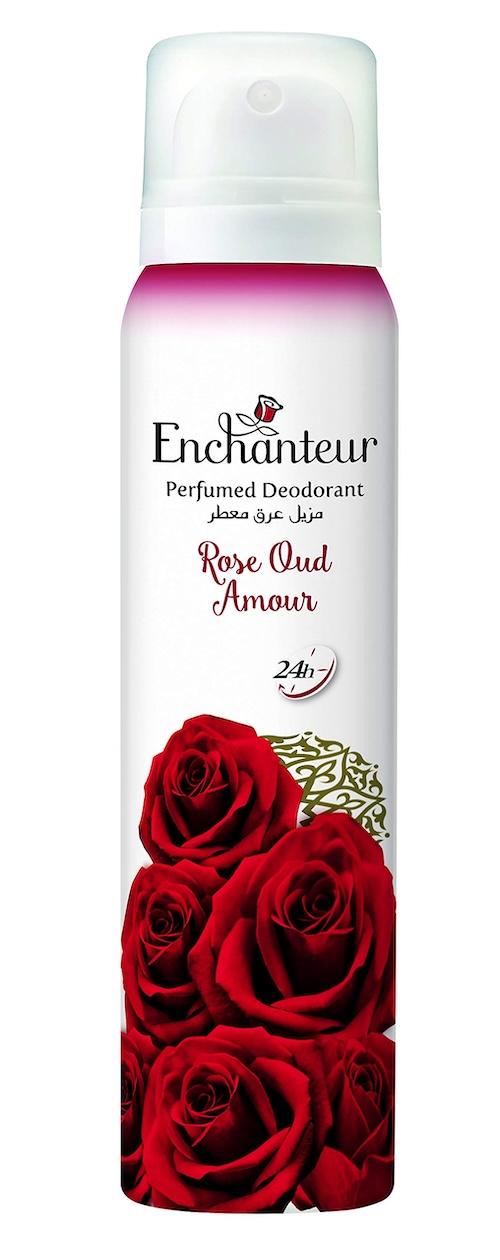 Buy Enchanteur Perfumed Deodorant Spray Rose Oud Amour 200 ml in
