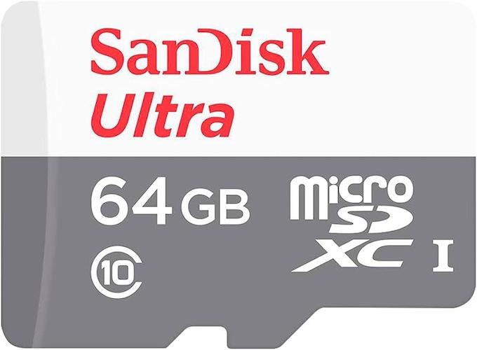 SanDisk 64 GB Ultra Micro SDHC Card/No Adapter 100 MB/s Sdsqunr-064G-GN3MN