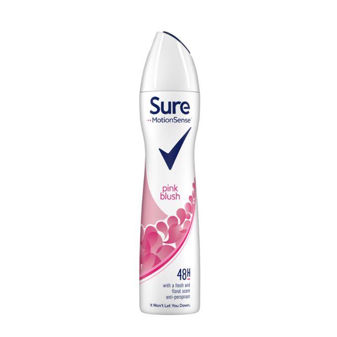 Sure Anti-Perspirant Deodorant Spray Pink Blush 250 ml