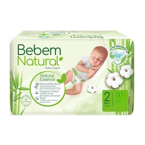 Bebem Natural Essences Baby Diaper Size 2 Mini 3-6 kg x100