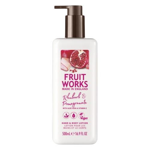 Fruit Works Hand & Body Lotion Rhubarb & Pomegranate 500 ml