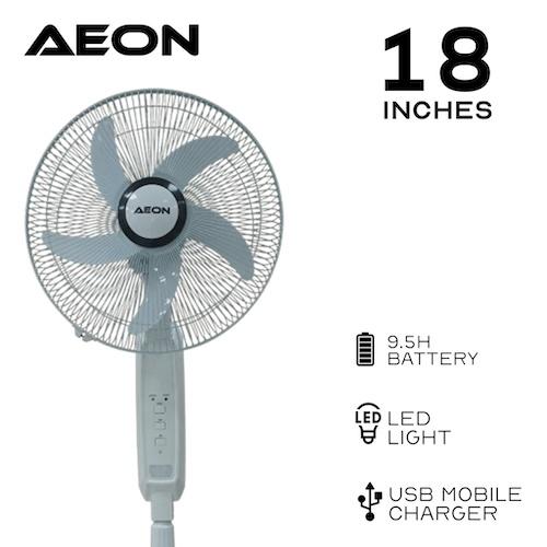 Aeon 18" Rechargeable Fan ARF-18B 40W