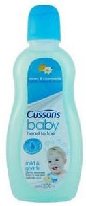 Cussons Baby Head To Toe Honey & Camomile 200 ml