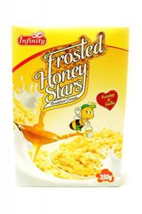 Infinity Frosted Honey Stars 350 g