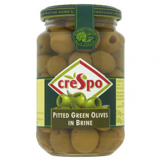Crespo Pitted Green Olives In Brine 354 g