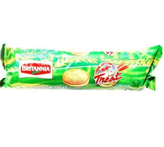 Britannia Treat Cardamom Cream Biscuit 100 g